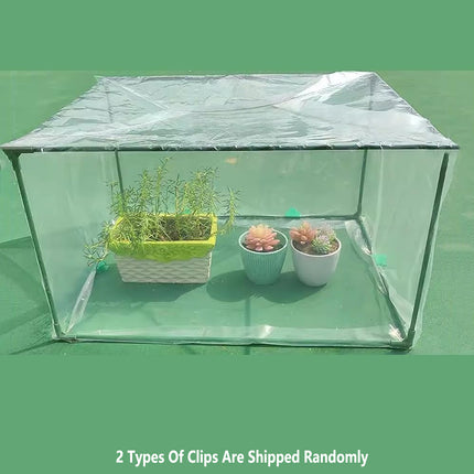 2pcs Mini Greenhouse Portable PVC Greenhouse Square Small Greenhouse Cover