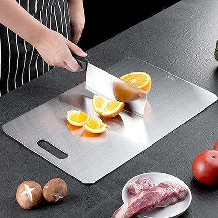 Double-Sided Stainless Steel Cutting Board Household Kitchen Chopping Board