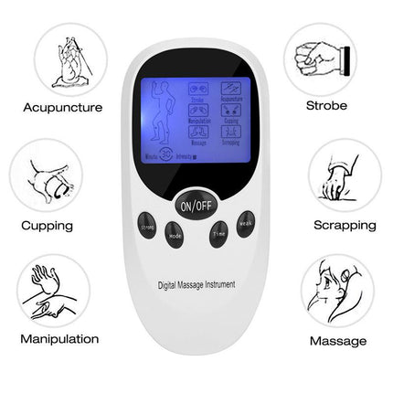 Body Relaxation Pulse Massager with Electro Pads Portable Device
