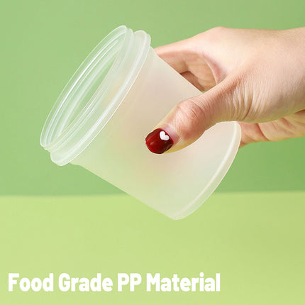 50pcs Dessert Packing Boxes 300ml 500ml Clear Takeout Cup Containers for Cake
