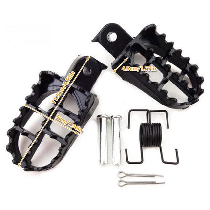 1 Pair Child Car Front Foot Pedal Wide Pegs Adjustable Black Safety Accessory Kit