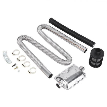 Air Diesel Heater Car Parking Exhaust Pipe Hose + 24Mm Silencer Muffler Filter - Aimall