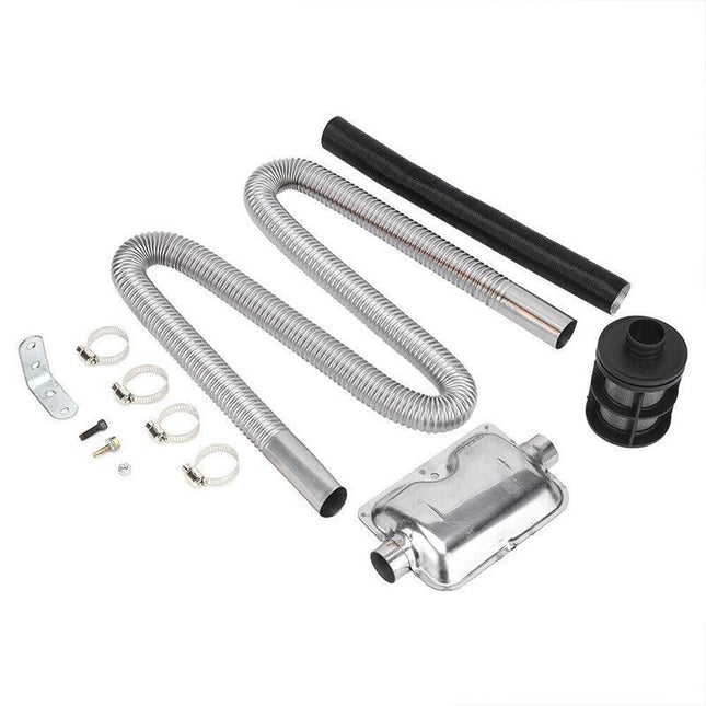 Air Diesel Heater Car Parking Exhaust Pipe Hose + 24Mm Silencer Muffler Filter - Aimall