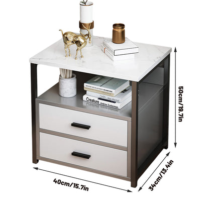 Classic Bedside Table Nightstand Storage Cabinet Side Table Home Furniture Decor