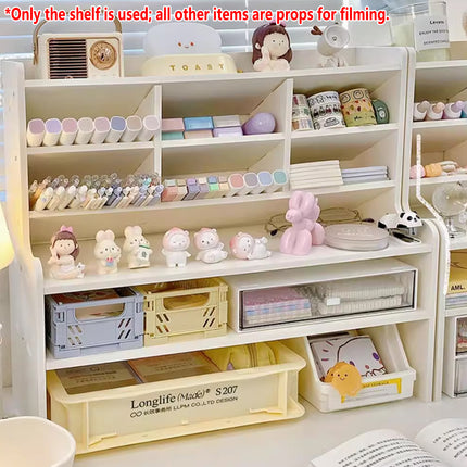 Desktop 6-Tier Storage Shelf Multiple Storage Compartments for Office Organizer