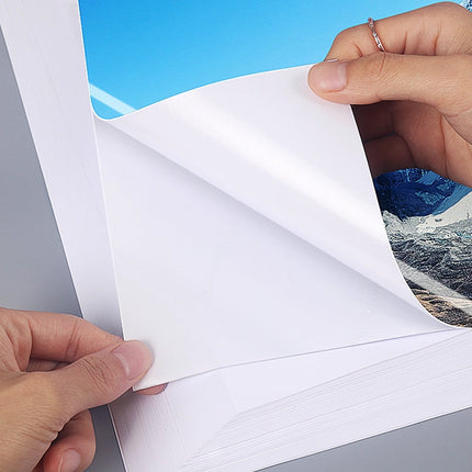50/200Sheets A4 Adhesive Photo Paper 150GSM for Inkjet Printer Scrapbook