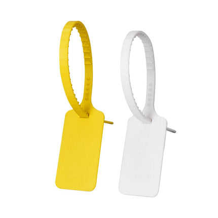 100pcs Plastic Seal Security Tags Plastic Label Tabs Ties for Luggage Bags