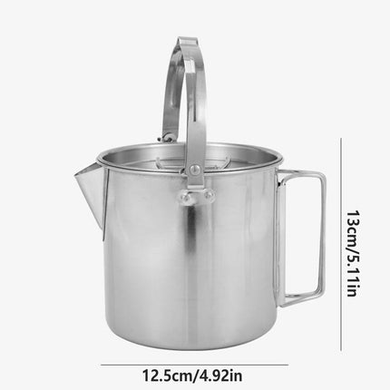Portable Outdoor Kettle Coffee Teapot Camping Hanging Pot Cooker For Picnic