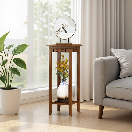 Living Room Balcony Floor Standing Plant Stand Sturdy Space Saving Stable