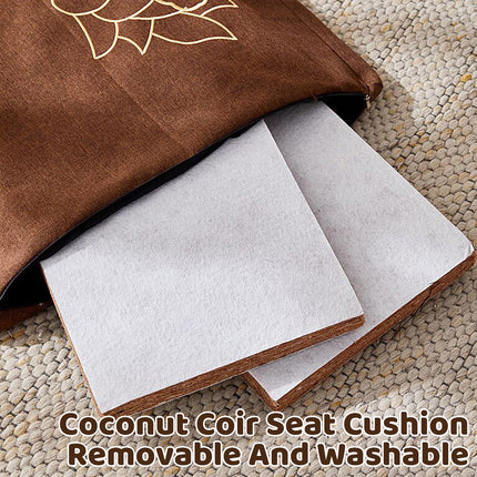 Meditation Cushion Zafu Prayer Mat For Zen Sitting Comfortable Non Slip Foldable