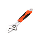 Single Adjustable Wrench Chrome Vanadium Steel Rubberised Grip 8 10 or 12 Inch