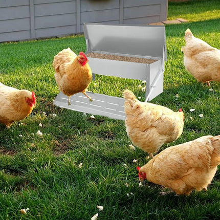 Giantz Automatic Chicken Feeder Auto Coop Chick Poultry Treadle Self Opening