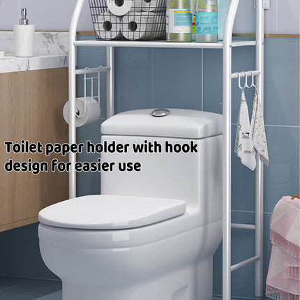 Bathroom Storage Shelf Metal Rack Space Saving Durable for Toiletries Towels