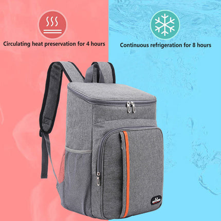 Insulated Picnic Backpack Waterproof Outdoor Cooler for Hiking Fishing Camp