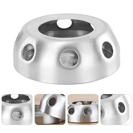2PCS Portable Practical Stainless Steel Alcohol Stove Outdoor Stove for Camping