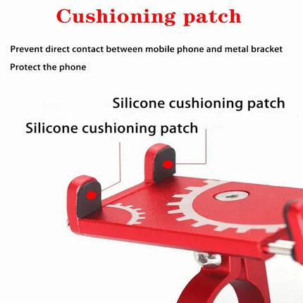 Bicycle Aluminum Fixed Phone Mount Shockproof Universal Sturdy Durable Holder