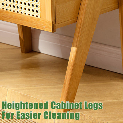 Drawer Bedroom Nightstand With Drawer Large Storage Stable Structure SpaceSaving