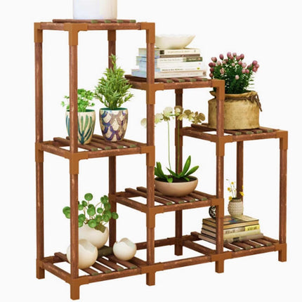 Wooden Plant Stand Display Rack Flower Pot Shelf Collection Organizer Home Decor