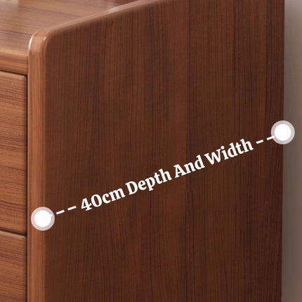 New Chinese Style Multi Functional Bedside Table Solid Wood Storage Drawer