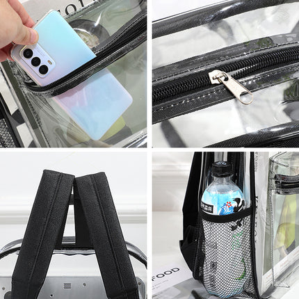 Transparent Backpack Schoolbag Large Capacity Storage Bag For School And Travel