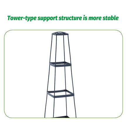 4 Tier Plant Stand Ladder Shelf for Climbing Vines Indoor Outdoor Garden Use