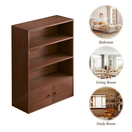 Floor-Standing Bookshelf 4 Tier Sturdy Board Space Saving for Home Office Use