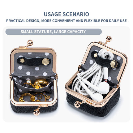 Mini Jewelry Box Diamond Ring Necklace Earring Coin Purse Jewelry Storage Bag