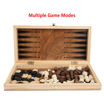 Wooden Chess Set Classic 39×39×4.5cm Portable Foldable Game Play