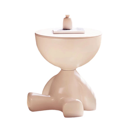 Plastic Bedside Table Sofa End Table Storage Rack Movable Coffee Table Mini Bear