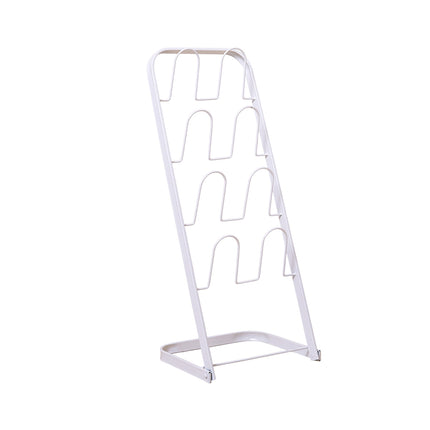 Metal Floor Standing Slipper Rack for Entryway Hallway Bathroom Space Saving