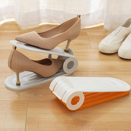 20pcs Shoe Slots Organizer Adjustable Double Layer Shoe Rack Stackable Support