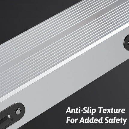 Folding Ladder 4 Step Aluminum Alloy Durable Ladder for Home Kitchen Garage Use