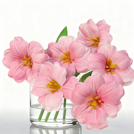 10PCS Artificial Tulip Realistic Fake Flowers for Home Office Wedding Decoration