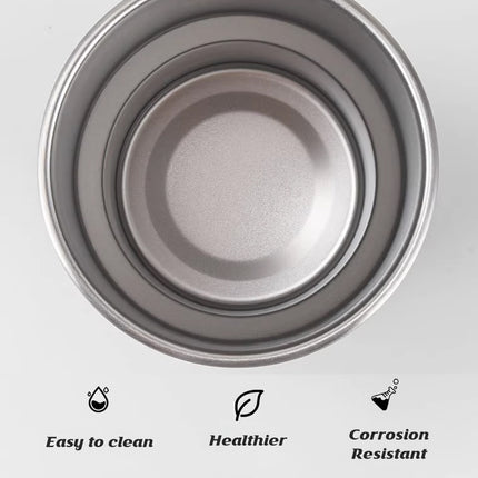 6PCS Stainless Coffee Steel Cups 300ml Portable Food-Grade for Home Office Cafe