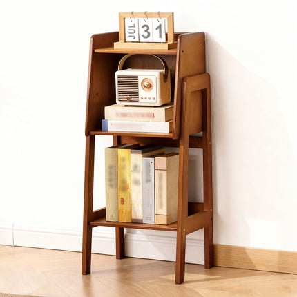 Simple Bookshelf Floor Standing Bookcase Sturdy Large Capacity for Home Office