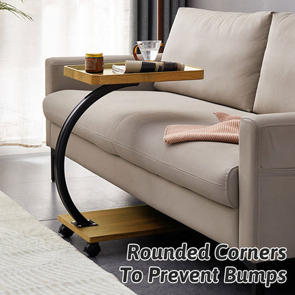 Creative Movable Coffee Side Table Laptop Desk Bedside Sofa Tea End Table