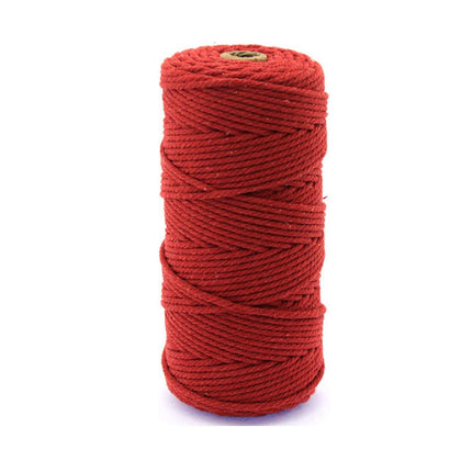 3mm Colored Cotton Rope DIY Hand Woven Macrame Cord Tapestry Binding Craft Rope