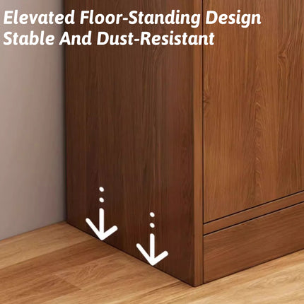 Solid Wood Color Tea Low Cabinet Sideboard New Multifunctional Home Kitchen