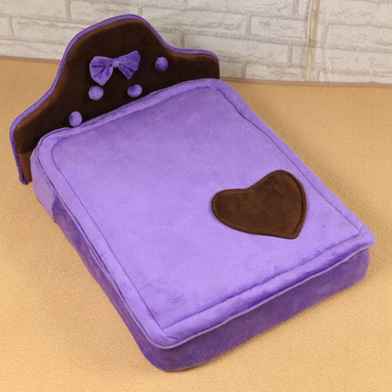 Pet Dog Bed Kennel Sofa Style Sleeping Cushion Soft Indoor Resting Nest for Pet
