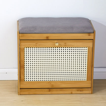 Shoe Cabinet and Seat Integrated Entrance Shoe Changing Stool Storage Organizer