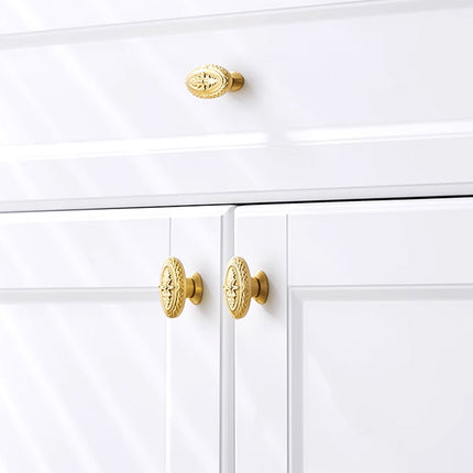 Wardrobe Handle Oval Vintage Style Drawer Pull Antique Furniture Door Handle