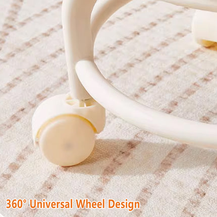 360° Rotating Roller Stool Small Swivel Chair Low Round Seat Movable Stool Use