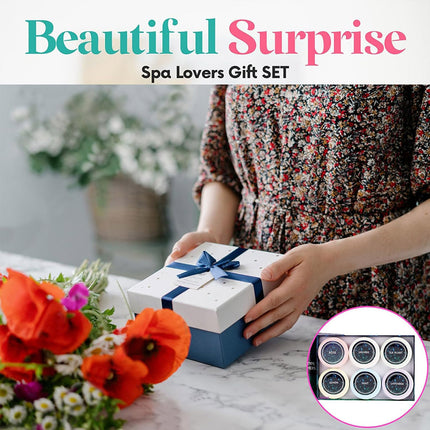 Aromatherapy Shower Tablets 6PCS Gift Box Essential Oil Bath Bombs With Flowers