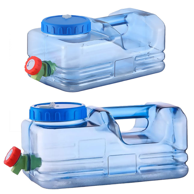 Outdoor Square Water Storage Bucket With Tap For Travel Camping Drinking Use