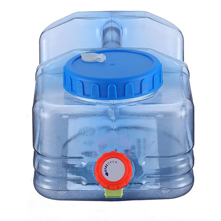 Outdoor Square Water Storage Bucket With Tap For Travel Camping Drinking Use