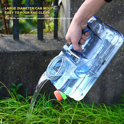 Outdoor Square Water Storage Bucket With Tap For Travel Camping Drinking Use