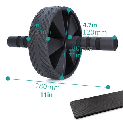 Ab Roller Wheel Push Up Core Trainer for Home Fitness Exercise Waist Workout Use