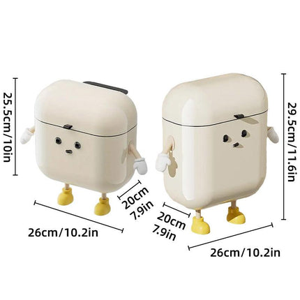 Wall Mounted Trash Can Kitchen Waterproof Waste Bin with Lid for Home Office