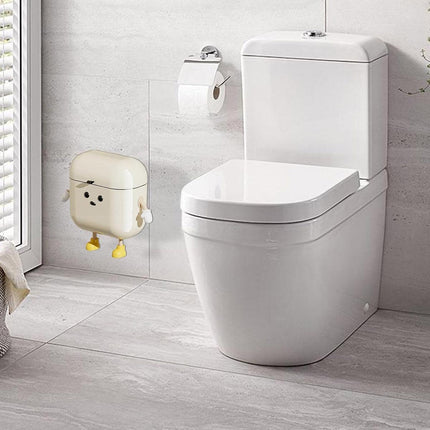 Wall Mounted Trash Can Kitchen Waterproof Waste Bin with Lid for Home Office