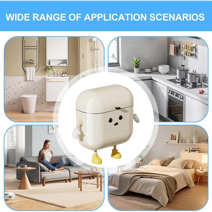 Wall Mounted Trash Can Kitchen Waterproof Waste Bin with Lid for Home Office
